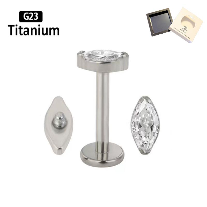 Body Jewelry Jewelry Box - ATSM F136 Титановый циркон для губ,