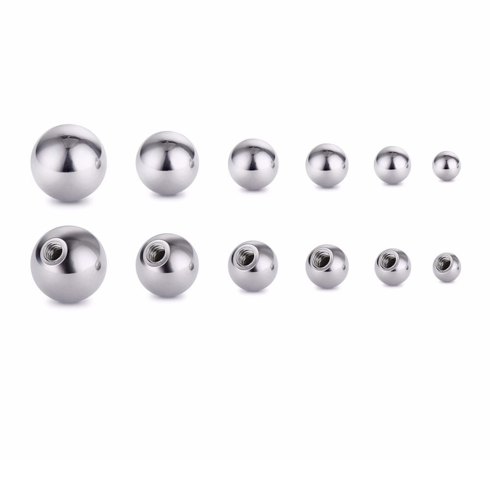 Body Jewelry Replacement Ball - 20 шт., сменные круглые шарики из
