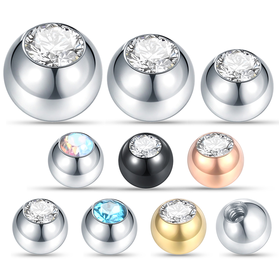 Body Jewelry Replacement Ball - Шарики для пирсинга из стали с