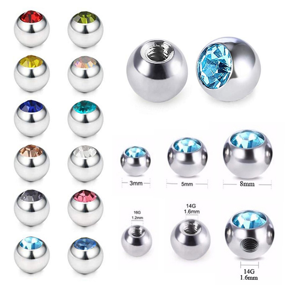 Кольцо из нержавеющей стали с  – обзор и цена Body Jewelry Replacement Ball