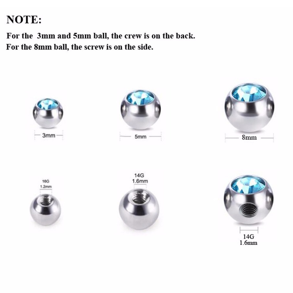Кольцо из нержавеющей стали с  – обзор и цена Body Jewelry Replacement Ball