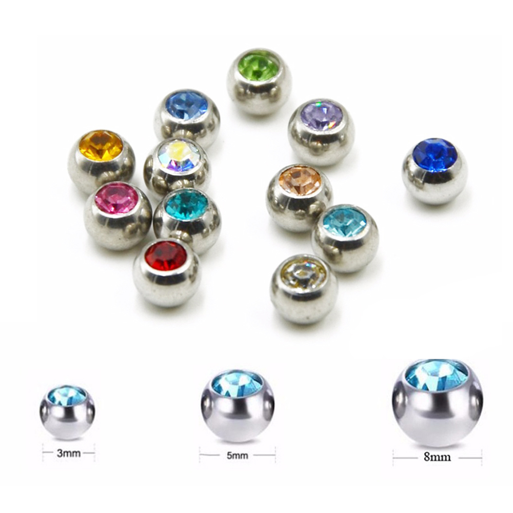 Кольцо из нержавеющей стали с  – обзор и цена Body Jewelry Replacement Ball