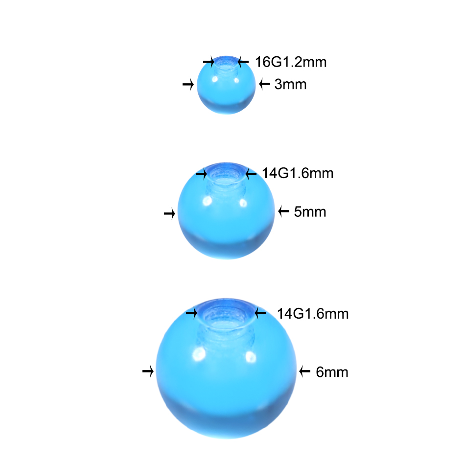Оптовая продажа, акрил, 3 мм,  – обзор и цена Body Jewelry Replacement Ball