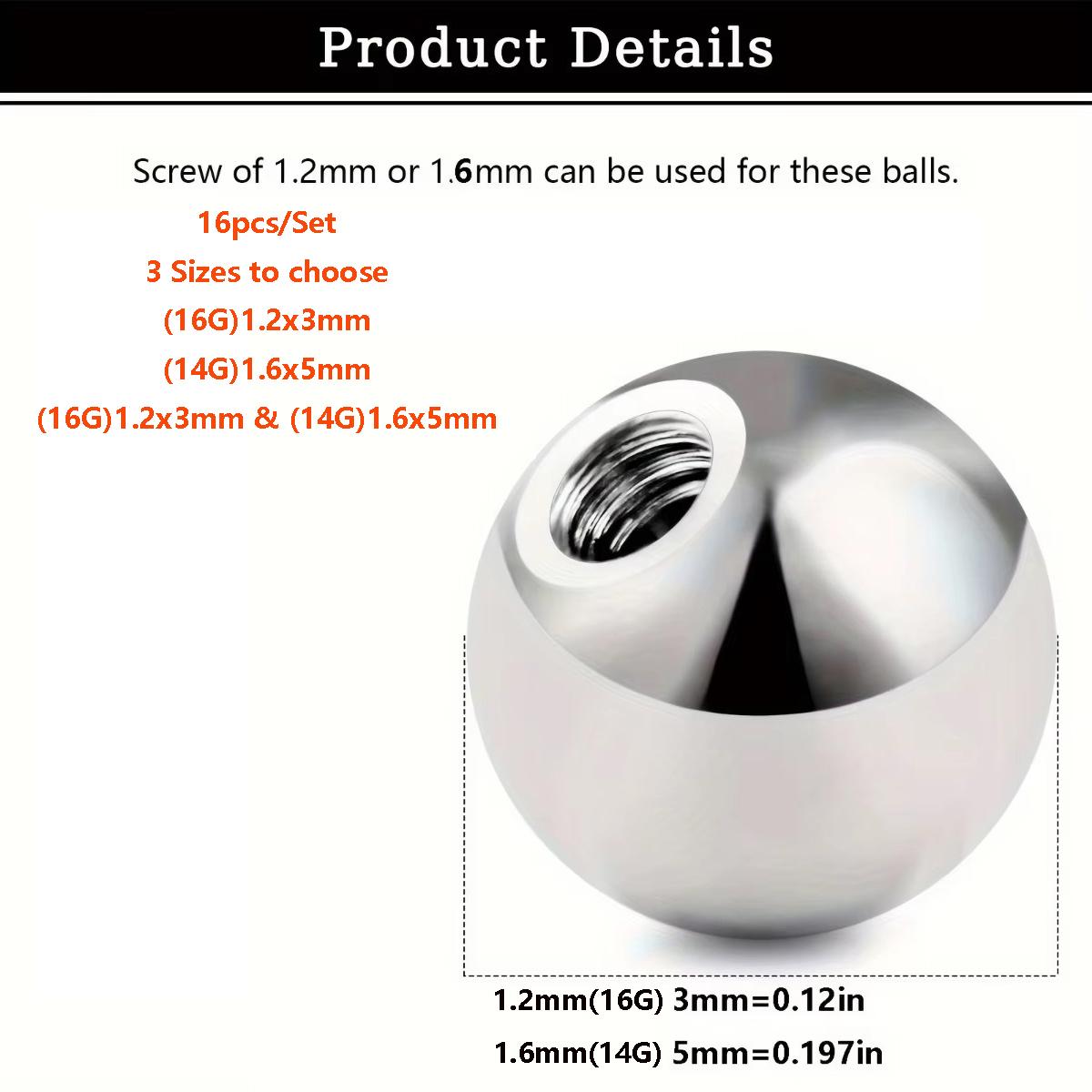 Набор из 16 сменных шариков ра – обзор и цена Body Jewelry Replacement Ball