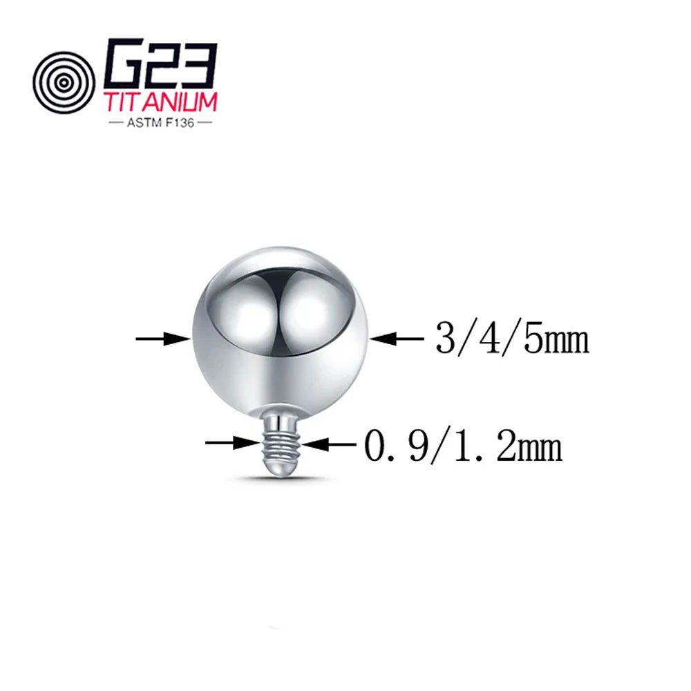 Оптовая продажа, 10/50 шт., ти – обзор и цена Body Jewelry Replacement Ball