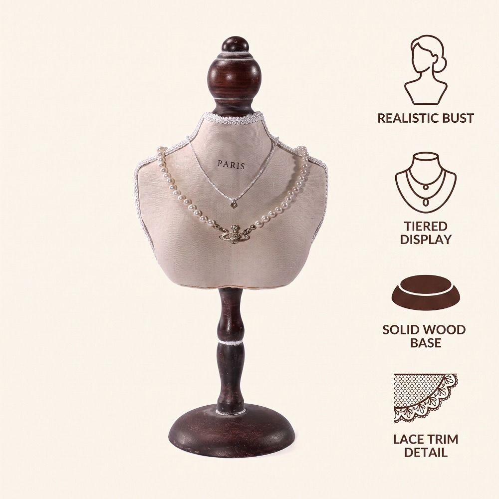 Винтажный деревянный манекен-п – обзор и цена Body Jewelry Display Ideas