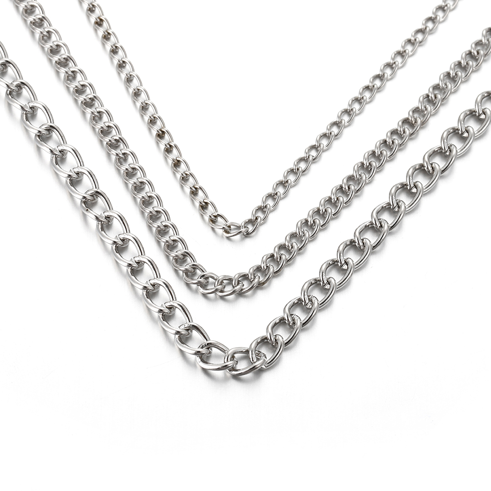 2 метра металлической плоской  – обзор и цена Body Jewelry Chain