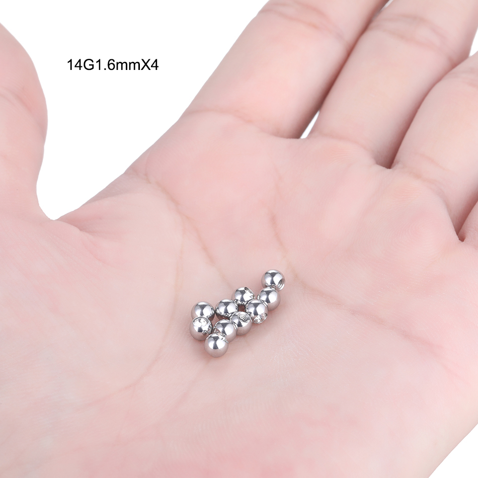 10 шт., сменные шарики из нерж – обзор и цена Body Jewelry Replacement Ball