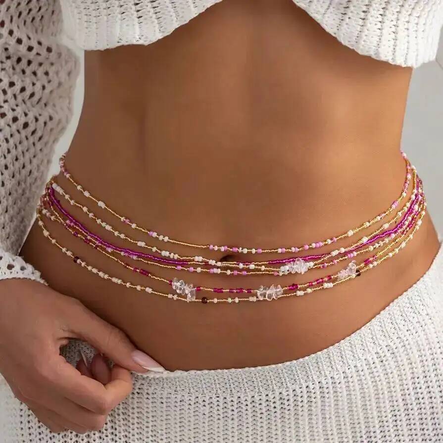 SHIXIN Набор из 6 шт. разноцве – обзор и цена Body Jewelry Chain