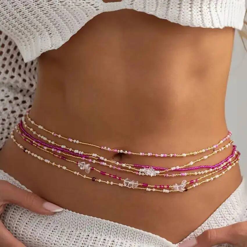 SHIXIN Набор из 6 шт. разноцве – обзор и цена Body Jewelry Chain